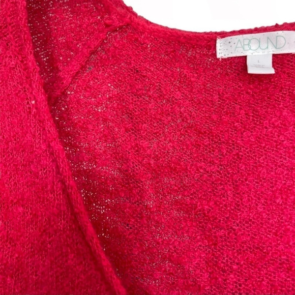 NWT ABOUND Deep V-Neck Pink Sweater Size L - Picture 3 of 7